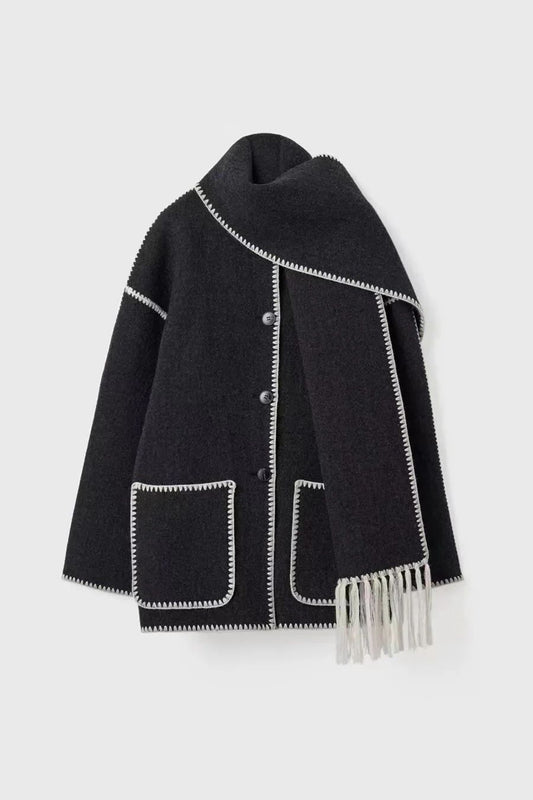 Elyana Strickjacke mit Schal