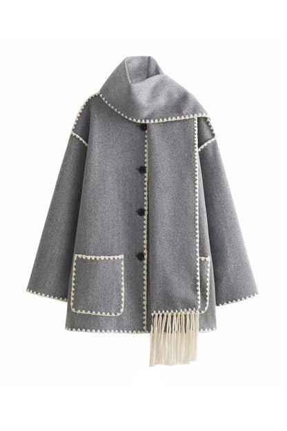 Elyana Strickjacke mit Schal